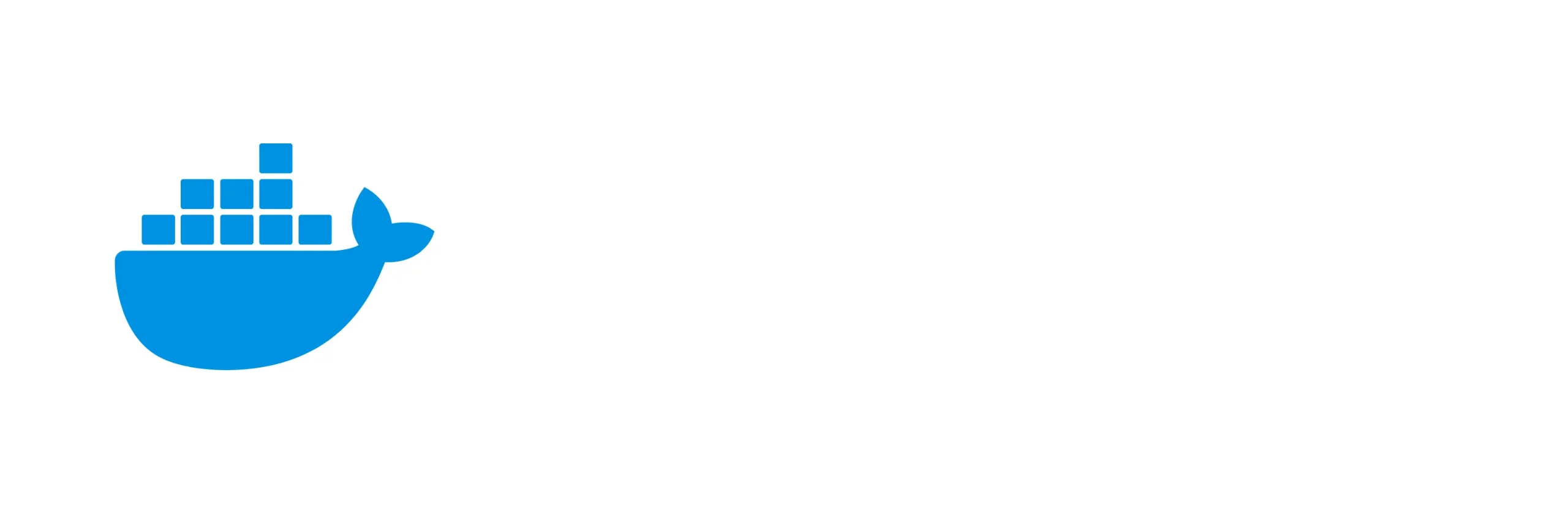 Docker logo featuring a blue whale carrying shipping containers, positioned to the left of “Docker” in bold white text on a black background—ideal for any software licensing reseller or software reseller in Mauritius.